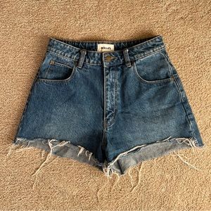 Rollas high waisted denim shorts
